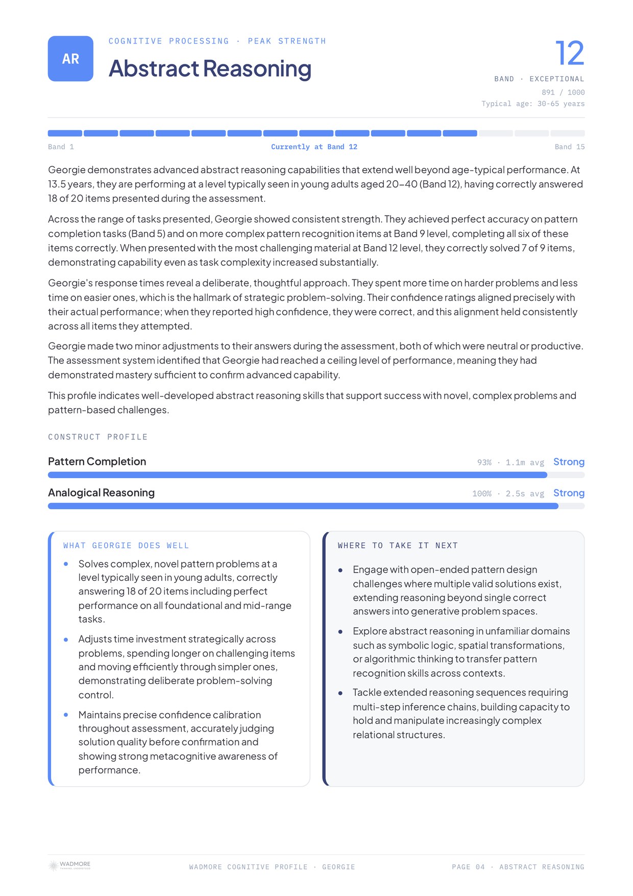 Sample report: research-grounded home activities